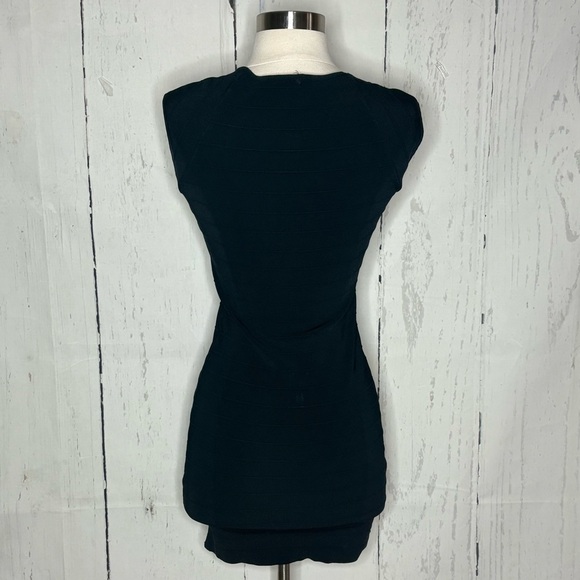 Bebe Black Ribbed Knit Dress - Picture 5 of 8